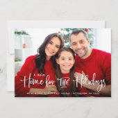 休暇の新しい家| 2枚の写真 シーズンカード (正面)