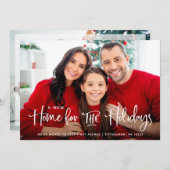 休暇の新しい家| 2枚の写真 シーズンカード (正面/裏面)