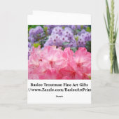 休暇の時期に送るカード 幸せな気持ちと あなたとあなたの家族 花 シーズンカード (裏面)