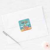 休暇の目的地 スクエアシール