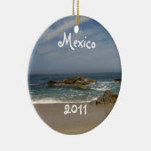 休暇の眺め; メキシコの記念品 セラミックオーナメント (右)