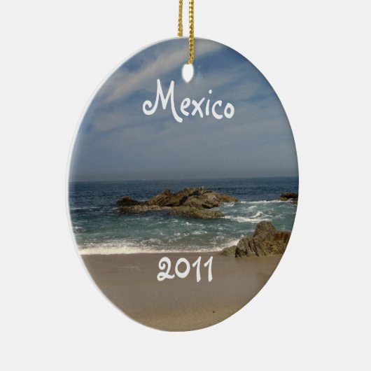 休暇の眺め; メキシコの記念品 セラミックオーナメント (右)