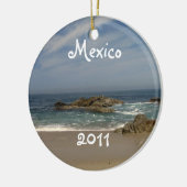休暇の眺め; メキシコの記念品 セラミックオーナメント (左)