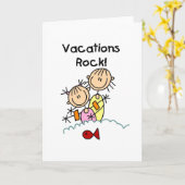 休暇の石カード カード (黄色い花)