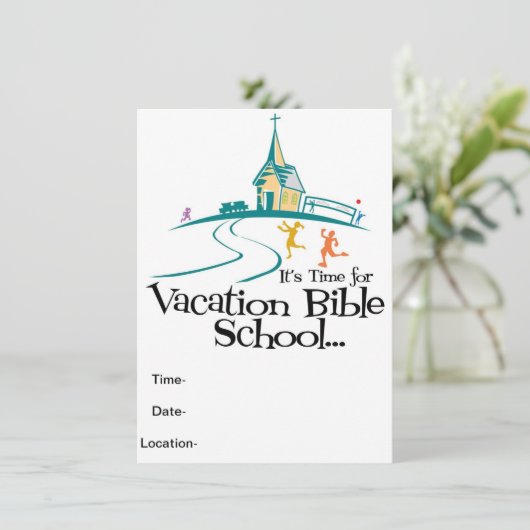 休暇の聖書の学校 招待状 (スタンド正面)