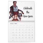 休暇の芸術 カレンダー (1月 2027)