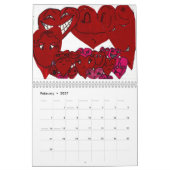 休暇の芸術 カレンダー (2月 2027)