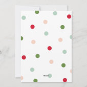 休暇の誕生メリーの発表が多い シーズンカード (裏面)