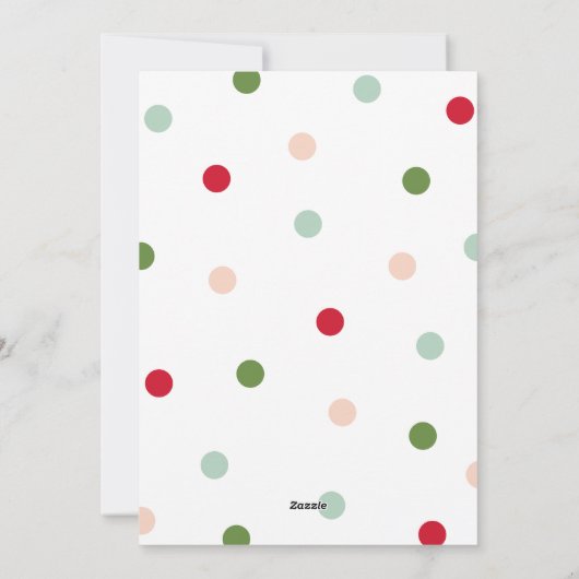 休暇の誕生メリーの発表が多い シーズンカード (裏面)