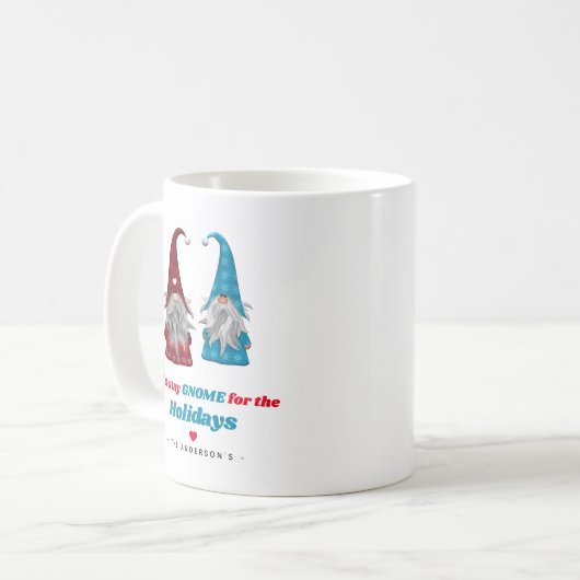 「休暇の間は格言でいよう」クリスマス コーヒーマグカップ (正面左)