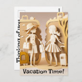 休暇はがき ポストカード (正面/裏面)