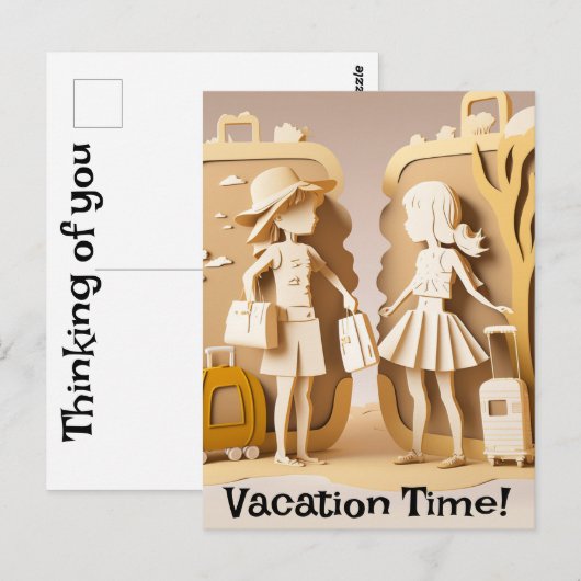 休暇はがき ポストカード (正面/裏面)