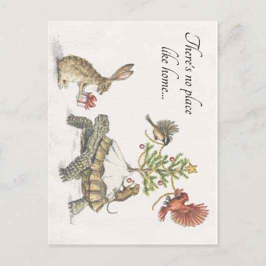 休暇は家で過ごすのが一番！ シーズンポストカード (正面)