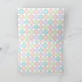 休暇は楽しい、カラフルなパステルプロモ シーズンカード (内部)