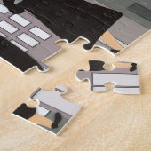 "休暇をとる尼僧のパズル" ジグソーパズル (側面)