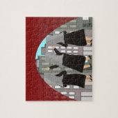 "休暇をとる尼僧のパズル" ジグソーパズル (縦)