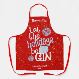 休暇をギンのクリスマスにおもしろいする エプロン