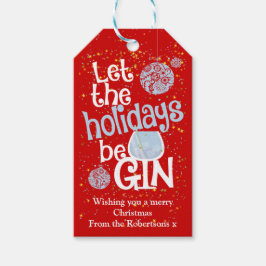 休暇をギンのクリスマスにおもしろいする ギフトタグ