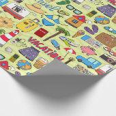 休暇をテーマにした ラッピングペーパー (角)