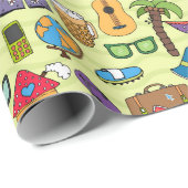 休暇をテーマにした ラッピングペーパー (ロールコーナー)