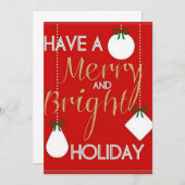 **休暇を祝う時間** 招待状 (正面/裏面)