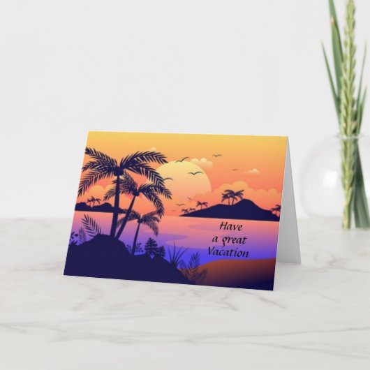 休暇を素晴らし取る カード (正面)