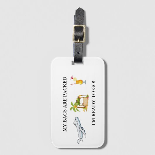 休暇アクリルラゲッジタグ ラゲッジタグ (正面縦)