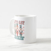 休暇クリスマスを過ごそう コーヒーマグカップ (正面左)