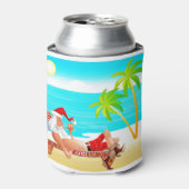 休暇サンタクロース 缶クーラー (缶正面)