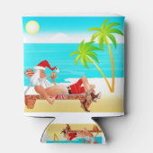 休暇サンタクロース 缶クーラー (裏面)