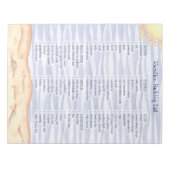 休暇パッキングリスト ノートパッド (正面)