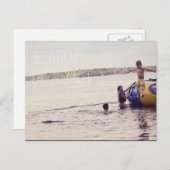 休暇パーソナライズされた写真はがき ポストカード (正面/裏面)