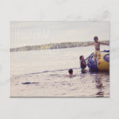 休暇パーソナライズされた写真はがき ポストカード (正面)