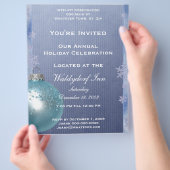 休暇パーティーのチラシ チラシ (手)