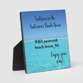 休暇ビーチホームWIFI情報パスワード フォトプラーク (正面)