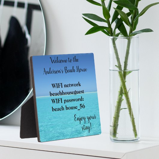 休暇ビーチホームWIFI情報パスワード フォトプラーク