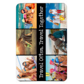 休暇フォトコラージュ旅行が頻繁に一緒 マグネット (縦)