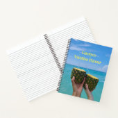 休暇プランナーあなたの名前、ビーチとパイナップル ノートブック (内部)