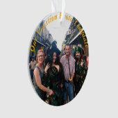 休暇メモリオーナメントパーソナライズのクリスマス オーナメント (正面)