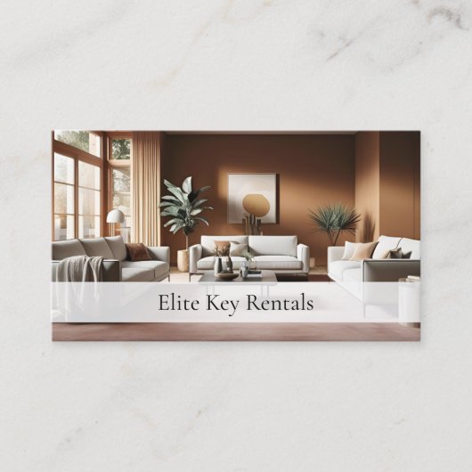 休暇モダンレンタルソーシャルメディア写真QRコード 名刺 (正面)