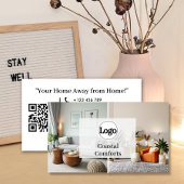 休暇モダンレンタルQRコードロゴ 名刺