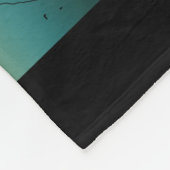 休暇モードの夕日 フリースブランケット (角)