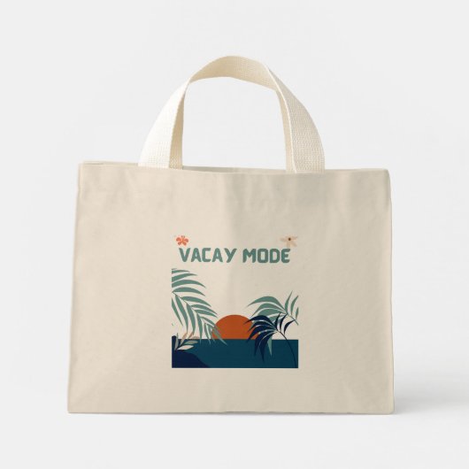 休暇モード ミニトートバッグ (裏面)