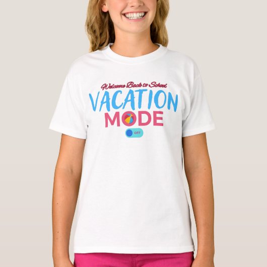 休暇モード Tシャツ (正面)
