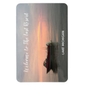 休暇レンタルあなたのホームフォトまたは湖の写真を使用 マグネット (縦)