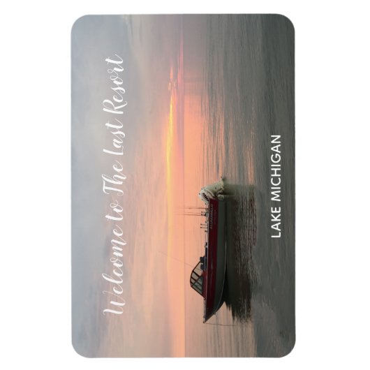 休暇レンタルあなたのホームフォトまたは湖の写真を使用 マグネット (縦)