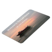 休暇レンタルあなたのホームフォトまたは湖の写真を使用 マグネット (左側)