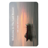 休暇レンタルあなたのホームフォトまたは湖の写真を使用 マグネット (縦)