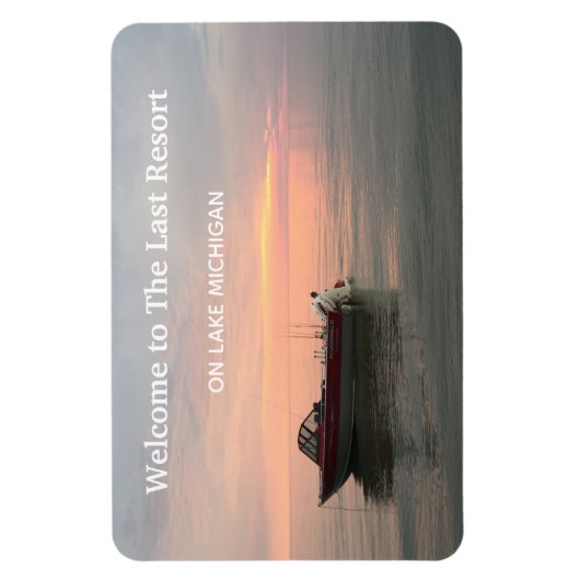 休暇レンタルあなたのホームフォトまたは湖の写真を使用 マグネット (縦)