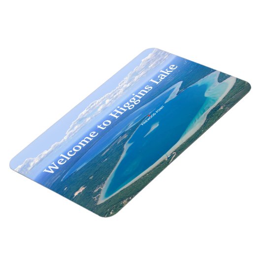 休暇レンタルあなたのホームフォトまたは湖の写真を使用 マグネット (左側)